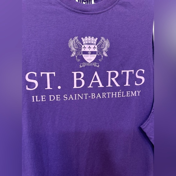 Isaac Morris Dress Purple St Barts Beach Sleeveless Tank - Picture 3 of 6